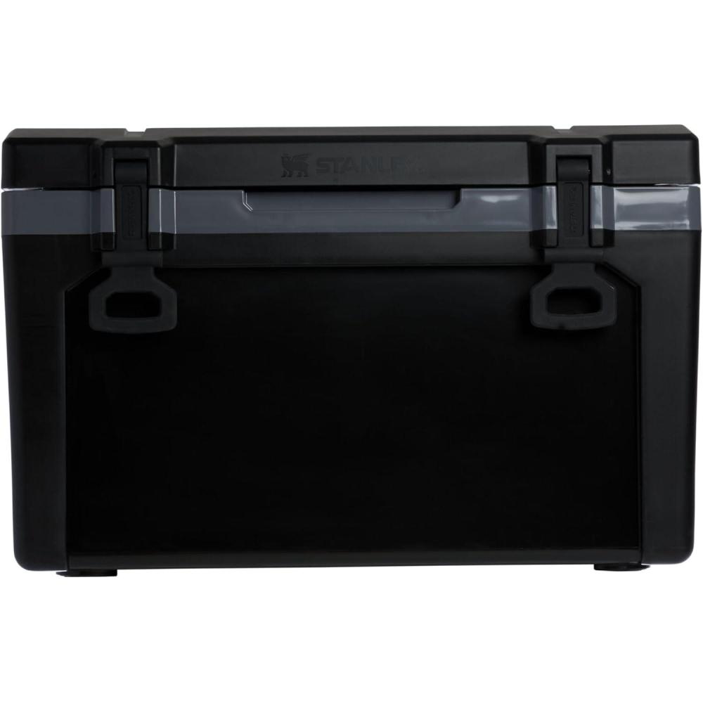 imageStanley Adventure Outdoor Cooler 30 qt Heavy Duty Outdoor Camping Cooler with Easy Carry Side Handles 4 Days Cooling Ice Chest for 40 Cans Flat Top Doubles as Seat BPAFree PoolBlack 20