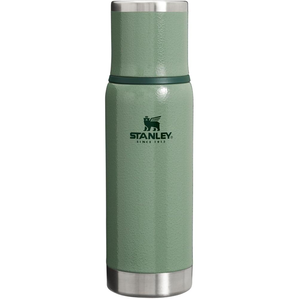 imageStanley Adventure to Go Insulated Travel Tumbler 17 OZ LeakResistant Stainless Steel Insulated Bottle with Insulated Cup Lid and SplashFree Stopper Hammertone Green 1010816001