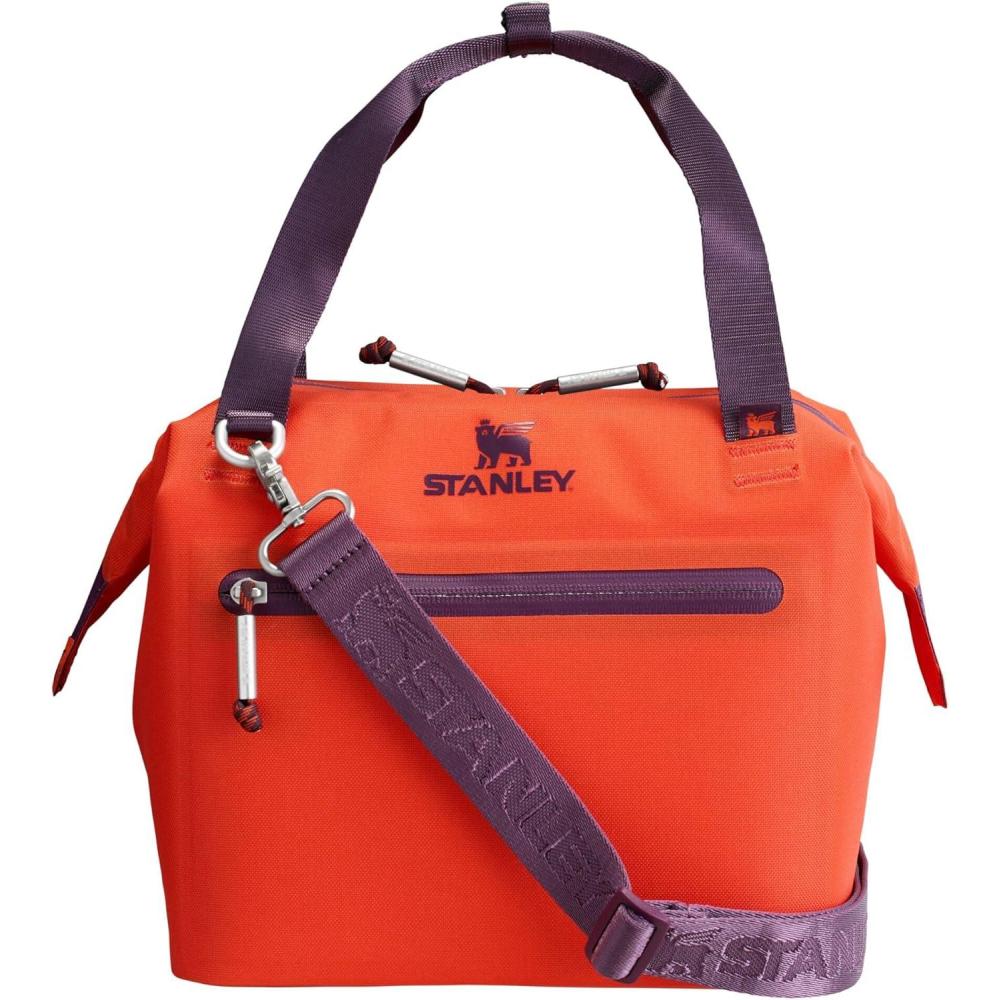 imageStanley All Day Julienne Soft Cooler Bag and Lunch Box  Insulated Travel Bag with Zipper  BPAFreeTigerlily Plum