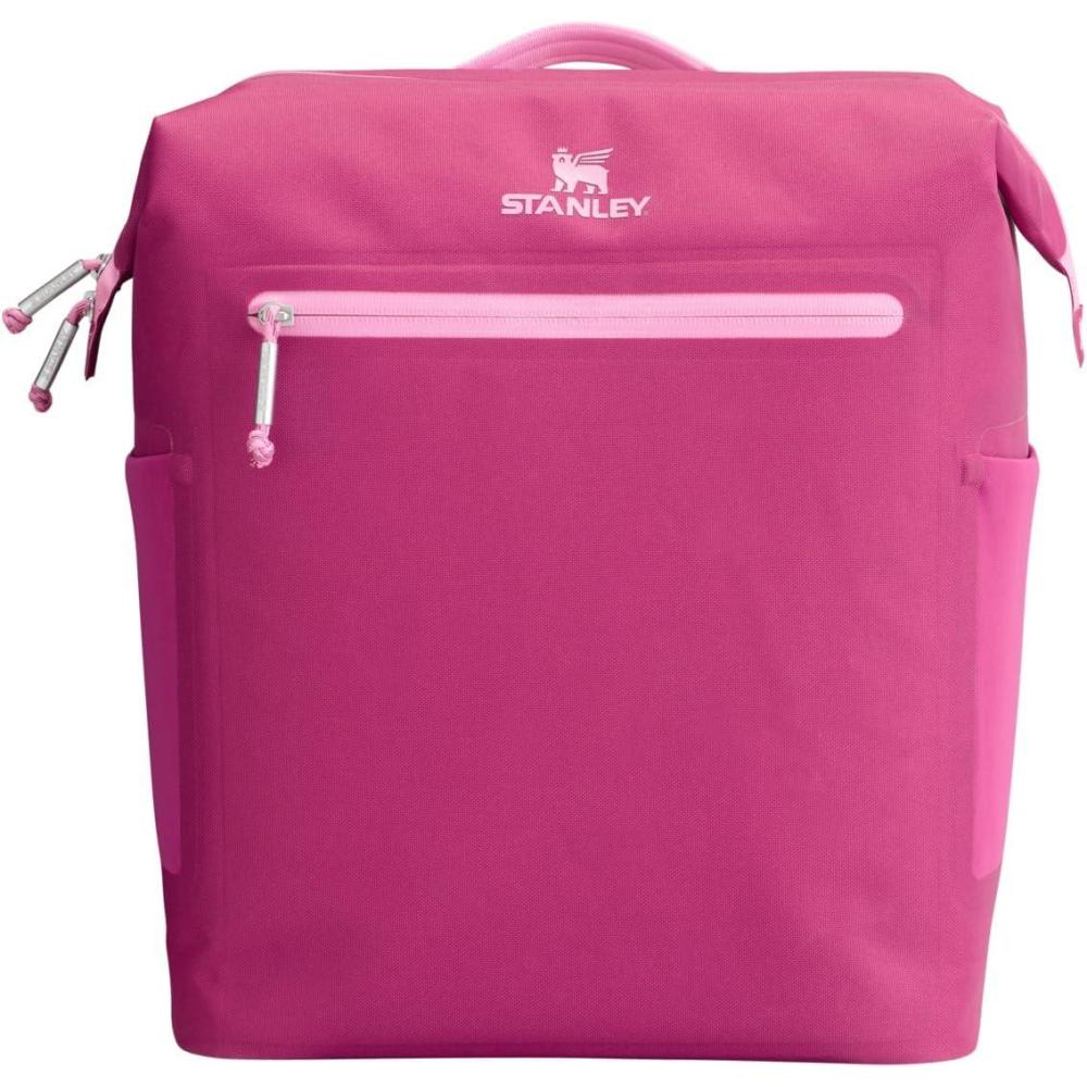 imageStanley All Day Madeleine Backpack Soft Cooler 20 Can Cooler with Handle and Shoulder Straps Insulated Travel Bag with Zipper BPAFreeFuchsia