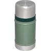 STANLEY Vacuum Insulated Large Food Jar, 18/8 Stainless Steel Food Jar for Cold and Hot Food, Soup Thermos with Leak Proof Lid Doubles as Cup, Wide Mouth Food Thermos(Hammertone Green)