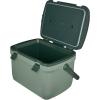 Stanley Adventure Outdoor Cooler 30 qt | Heavy Duty Outdoor Camping Cooler with Easy Carry Side Handles | 4 Days Cooling Ice Chest for 40 Cans | Flat Top Doubles as Seat | BPA-Free | Pool(Stanley Green)