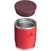 Stanley Adventure To-Go Food Jar | Vacuum Insulated Thermos Food Container | Wide Mouth Screw On Lid | Packable for Travel | Stainless Steel with Leakproof Lid | BPA-Free(Chili Red)
