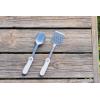 Stanley Wildfare Pro Stainless Steel Fold & Go Utensil Set | Folding Spatula and Spoon | Packable Outdoor Cookware | Camping Essentials for Your Camp Kitchen | BPA-Free | Pale Pebble & Stone