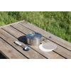 The Wildfare Pro Saucepan Cookset 5-piece set | 2 QT(Pale Pebble + Stone)