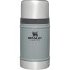 STANLEY Vacuum Insulated Large Food Jar, 18/8 Stainless Steel Food Jar for Cold and Hot Food, Soup Thermos with Leak Proof Lid Doubles as Cup, Wide Mouth Food Thermos(Hammertone Silver)