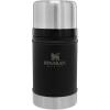 STANLEY Vacuum Insulated Large Food Jar, 18/8 Stainless Steel Food Jar for Cold and Hot Food, Soup Thermos with Leak Proof Lid Doubles as Cup, Wide Mouth Food Thermos(Matte Black)