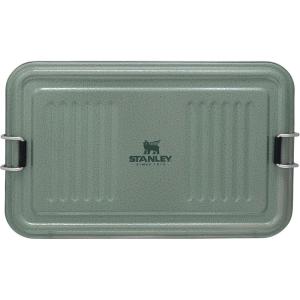 STANLEY Classic Legendary Useful Box 1.25 qt | Metal Snack and Lunch Box | Durable Stainless Steel Travel Food Storage Container | Hiking, Camping, School, or Work | BPA-Free | Hammertone Green(Hammertone Green)