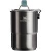 Stanley Wildfare Go 4-Piece Stainless Steel Two Cup Cook Set | 32 oz Pot and Lid with Fold & Lock Handle | 2 Stacking Cups | Camping Essentials for Your Camp Kitchen | BPA-Free | Shale + Charcoal