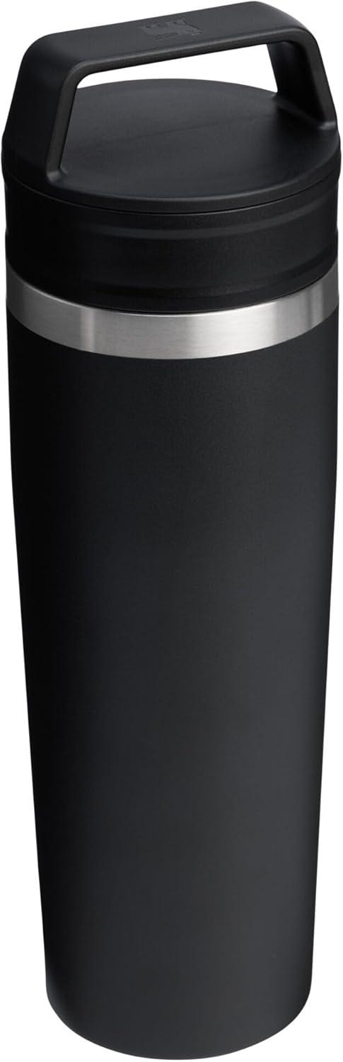 imageSTANLEY Cafe To Go Travel Mug 16 oz Leakproof TwoPart Drink Through Lid Tumbler Cup for Coffee Tea and Drinks Insulated Stainless Steel Coffee Mug BPAFree Cream GlossBlack 20