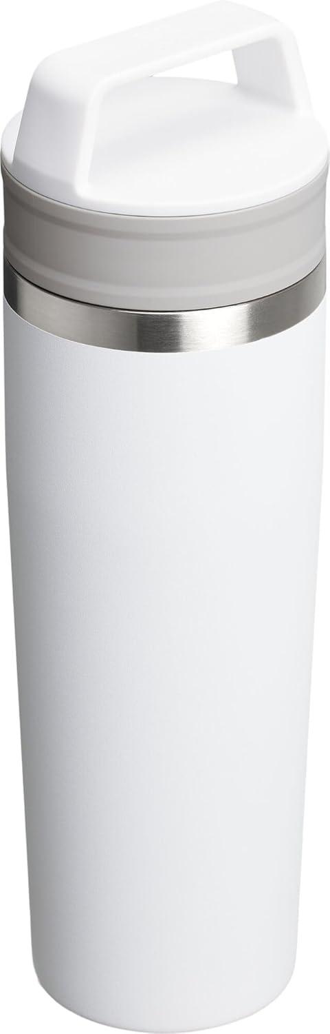 imageSTANLEY Cafe To Go Travel Mug 16 oz Leakproof TwoPart Drink Through Lid Tumbler Cup for Coffee Tea and Drinks Insulated Stainless Steel Coffee Mug BPAFree Cream GlossFrost