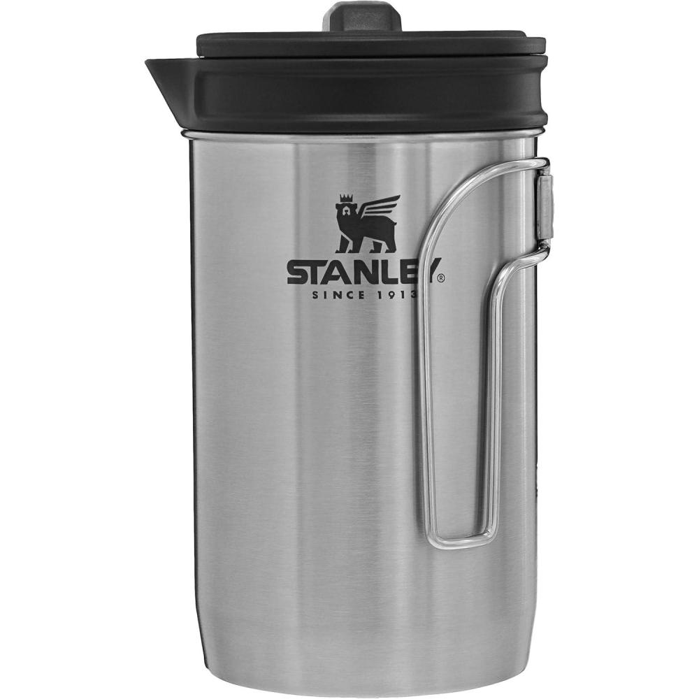 imageSTANLEY All In One French Press Coffee Maker 32 oz  5 Minute Brew 4 Hours Hot  Mesh Filter for Coffee Grounds  Insulated Stainless Steel French Press  BPAFree  StainlessStainless Steel