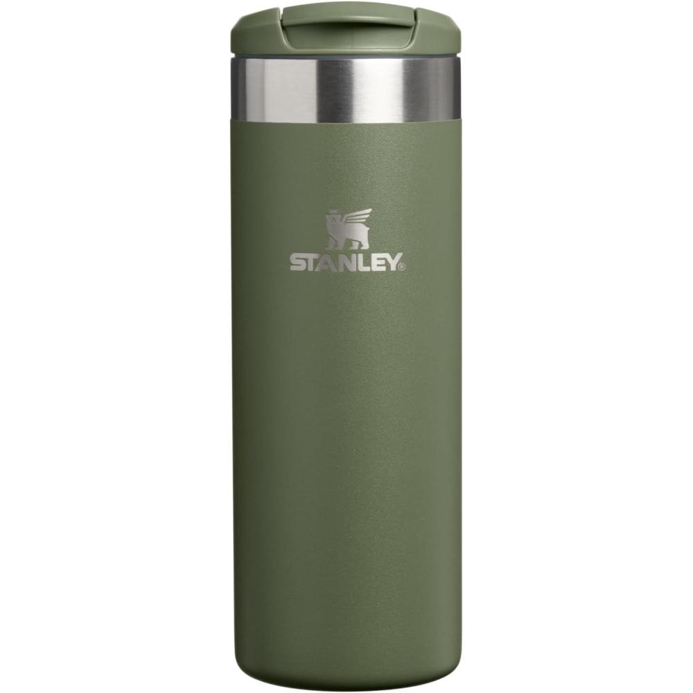 imageStanley AeroLight Transit Bottle 16 oz  Locking Drink Through Lid  Leak Resistant Water Bottle or Coffee Travel Mug  Lightweight Insulated Stainless Steel  BPAFree  Rose QuartzDried Pine