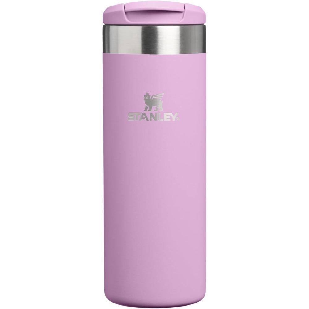 imageStanley AeroLight Transit Bottle 16 oz  Locking Drink Through Lid  Leak Resistant Water Bottle or Coffee Travel Mug  Lightweight Insulated Stainless Steel  BPAFree  Rose QuartzLilac