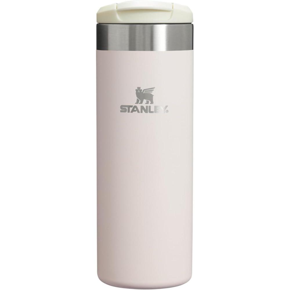 imageStanley AeroLight Transit Bottle 16 oz  Locking Drink Through Lid  Leak Resistant Water Bottle or Coffee Travel Mug  Lightweight Insulated Stainless Steel  BPAFree  Rose QuartzRose Quartz