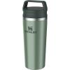 STANLEY Cafe To Go Travel Mug 16 oz | Leakproof Two-Part Drink Through Lid | Tumbler Cup for Coffee, Tea and Drinks | Insulated Stainless Steel Coffee Mug | BPA-Free | Cream Gloss(Hammertone Green)