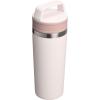 STANLEY Cafe To Go Travel Mug 16 oz | Leakproof Two-Part Drink Through Lid | Tumbler Cup for Coffee, Tea and Drinks | Insulated Stainless Steel Coffee Mug | BPA-Free | Cream Gloss(Rose Quartz)