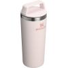 STANLEY Cafe To Go Travel Mug 16 oz | Leakproof Two-Part Drink Through Lid | Tumbler Cup for Coffee, Tea and Drinks | Insulated Stainless Steel Coffee Mug | BPA-Free | Cream Gloss(Rose Quartz)