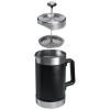 STANLEY Classic Stay-Hot French Press Coffee Maker 48 oz | 5 Minute Brew, 4 Hours Hot | Mesh Filter for Coffee Grounds | Insulated Stainless Steel French Press | BPA-Free | Rose Quartz(Black 2.0)
