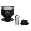 STANLEY Perfect Brew Pour Over | Manual Single Cup Coffee Maker | Drip Coffee Maker with Reusable Filter | Easy Clean Stainless Steel | BPA-Free | Hammertone Green(Matte Black)