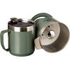 STANLEY Perfect Brew Pour Over Set | 12 oz Camp Mug with Lid Included | Drip Coffee Maker with Reusable Filter | Insulated Stainless Steel | BPA-Free | Black 2.0(Hammertone Green)