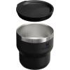 STANLEY Stay-Hot Stacking Camp Cup 10 oz | Press In Drink Through Lid | Cup for Coffee, Tea and Drinks | Insulated Stainless Steel Coffee Mug | BPA-Free(Black 2.0)