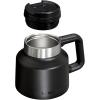 STANLEY Tough-To-Tip Admiral’s Mug 20 oz | Twist-on Flip Open Lid | Wide Body with Non-Skid Rubber Base | Insulated Stainless Steel Coffee Cup | BPA-Free(Black 2.0)