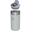 Stanley AeroLight Transit Bottle 16 oz | Locking Drink Through Lid | Leak Resistant Water Bottle or Coffee Travel Mug | Lightweight Insulated Stainless Steel | BPA-Free | Rose Quartz(Fog Glimmer)