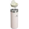 Stanley AeroLight Transit Bottle 16 oz | Locking Drink Through Lid | Leak Resistant Water Bottle or Coffee Travel Mug | Lightweight Insulated Stainless Steel | BPA-Free | Rose Quartz(Rose Quartz)