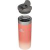 Stanley AeroLight Transit Bottle 16 oz | Locking Drink Through Lid | Leak Resistant Water Bottle or Coffee Travel Mug | Lightweight Insulated Stainless Steel | BPA-Free | Rose Quartz(Grapefruit)