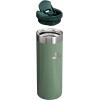 Stanley AeroLight Transit Bottle 16 oz | Locking Drink Through Lid | Leak Resistant Water Bottle or Coffee Travel Mug | Lightweight Insulated Stainless Steel | BPA-Free | Rose Quartz(Hammertone Green)