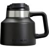 STANLEY Tough-To-Tip Admiral’s Mug 20 oz | Twist-on Flip Open Lid | Wide Body with Non-Skid Rubber Base | Insulated Stainless Steel Coffee Cup | BPA-Free(Black 2.0)