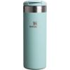 Stanley AeroLight Transit Bottle 16 oz | Locking Drink Through Lid | Leak Resistant Water Bottle or Coffee Travel Mug | Lightweight Insulated Stainless Steel | BPA-Free | Rose Quartz(Seafoam)