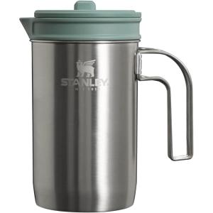 STANLEY All In One French Press Coffee Maker 32 oz | 5 Minute Brew, 4 Hours Hot | Mesh Filter for Coffee Grounds | Insulated Stainless Steel French Press | BPA-Free | Stainless(Stainless Steel Shale)