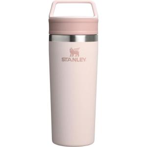 STANLEY Cafe To Go Travel Mug 16 oz | Leakproof Two-Part Drink Through Lid | Tumbler Cup for Coffee, Tea and Drinks | Insulated Stainless Steel Coffee Mug | BPA-Free | Cream Gloss(Rose Quartz)
