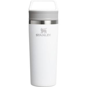 STANLEY Cafe To Go Travel Mug 16 oz | Leakproof Two-Part Drink Through Lid | Tumbler Cup for Coffee, Tea and Drinks | Insulated Stainless Steel Coffee Mug | BPA-Free | Cream Gloss(Frost)