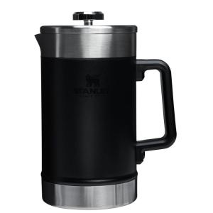 STANLEY Classic Stay-Hot French Press Coffee Maker 48 oz | 5 Minute Brew, 4 Hours Hot | Mesh Filter for Coffee Grounds | Insulated Stainless Steel French Press | BPA-Free | Rose Quartz(Black 2.0)