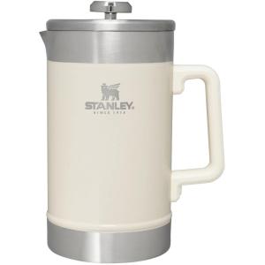 STANLEY Classic Stay-Hot French Press Coffee Maker 48 oz | 5 Minute Brew, 4 Hours Hot | Mesh Filter for Coffee Grounds | Insulated Stainless Steel French Press | BPA-Free | Rose Quartz(Cream Gloss)