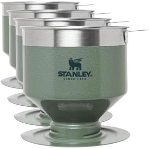 STANLEY Perfect Brew Pour Over | Manual Single Cup Coffee Maker | Drip Coffee Maker with Reusable Filter | Easy Clean Stainless Steel | BPA-Free | Hammertone Green(Hammertone Green)