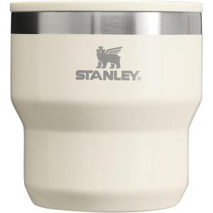 STANLEY Stay-Hot Stacking Camp Cup 10 oz | Press In Drink Through Lid | Cup for Coffee, Tea and Drinks | Insulated Stainless Steel Coffee Mug | BPA-Free(Cream Gloss)