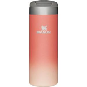Stanley AeroLight Transit Bottle 16 oz | Locking Drink Through Lid | Leak Resistant Water Bottle or Coffee Travel Mug | Lightweight Insulated Stainless Steel | BPA-Free | Rose Quartz(Grapefruit)