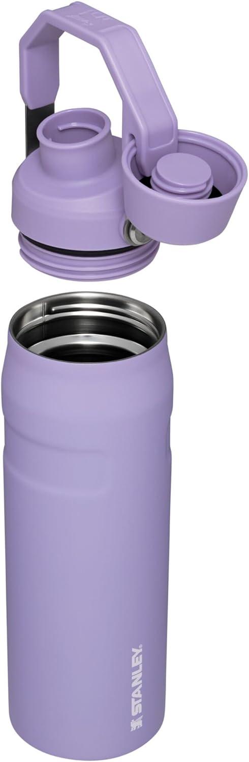 imageStanley IceFlow Fast Flow Water Bottle Angled Spout Lid Lightweight amp Leakproof for Travel amp Sports Insulated Stainless Steel BPAFreeLavender