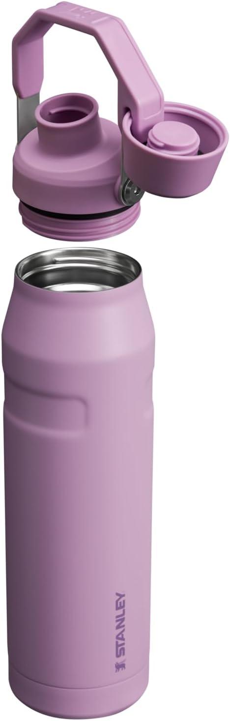 imageStanley IceFlow Fast Flow Water Bottle Angled Spout Lid Lightweight amp Leakproof for Travel amp Sports Insulated Stainless Steel BPAFreeLilac