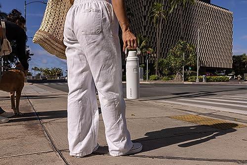 imageStanley IceFlow Fast Flow Water Bottle Angled Spout Lid Lightweight amp Leakproof for Travel amp Sports Insulated Stainless Steel BPAFreePolar