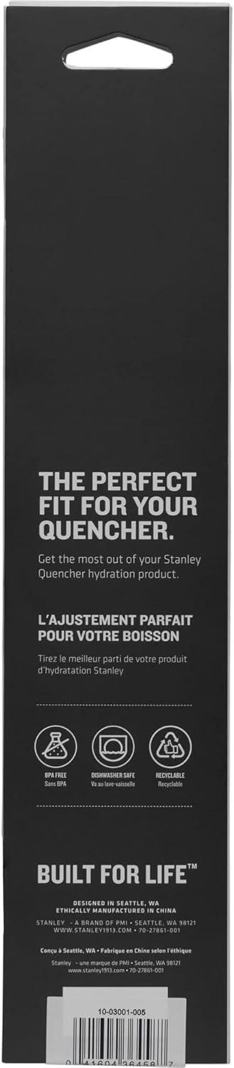 imageStanley Quencher Tumbler Straws Reusable Replacement Straws for Tumbler with Handle Stainless Steel Drinking Cup Accessory BPAFreeClear