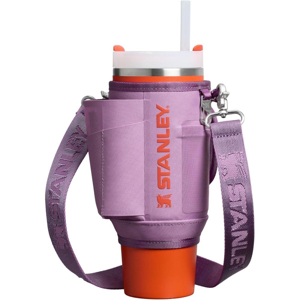 imageSTANLEY All Day Quencher Carry All for 40 oz Tumbler with Handle  Crossbody Bag with Phone Holder Pocket Card Sleeve amp Detachable Strap  Water Bottle Carrier Bag  BPAFree Lilac