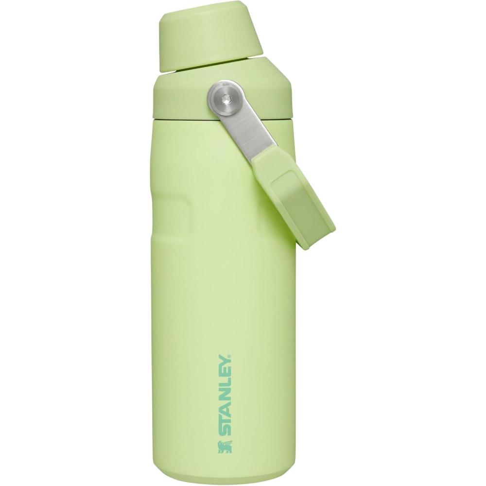 imageStanley IceFlow Fast Flow Water Bottle  Angled Spout Lid  Lightweight amp Leakproof for Travel amp Sports  Insulated Stainless Steel  BPAFreeCitron