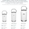 STANLEY IceFlow 2.0 Flip Straw Jug with Handle 40 oz | Twist On Lid and Flip Up Straw | Leakproof for Travel and Sports | Insulated Stainless Steel | BPA-Free | Black 2.0(Polar)