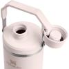 Stanley IceFlow 2.0 Fast Flow Tumbler with Handle 40 oz | Twist On Angled Spout Lid | Leakproof Water Bottle | Insulated Stainless Steel | BPA-Free | Black 2.0(Rose Quartz)