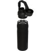Stanley IceFlow Fast Flow Water Bottle | Angled Spout Lid | Lightweight & Leakproof for Travel & Sports | Insulated Stainless Steel | BPA-Free(Black)